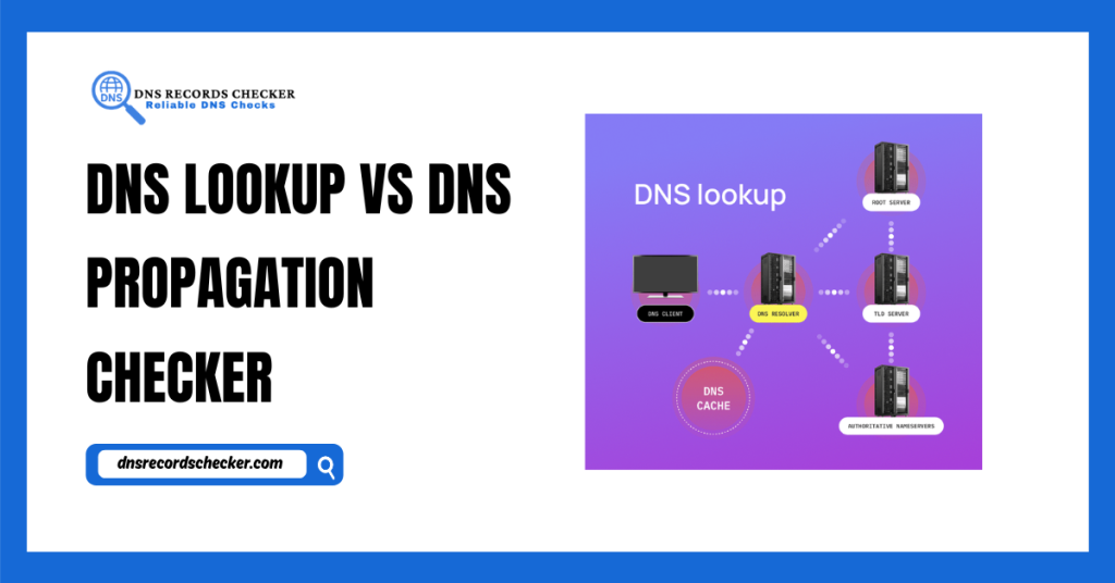 DNS Lookup vs DNS Propagation Checker